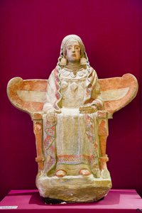En kopia av La Dama de Baza eller Lady of Baza (polykrom)